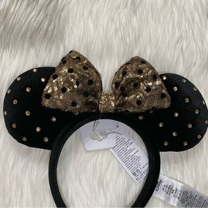 Black and gold Minnie Ears